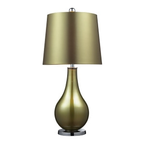 Dimond Lighting Dayton Table Lamp In Sigma Green And Polished Nickel - All