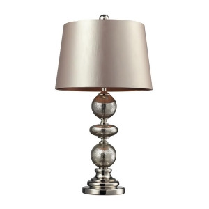 Dimond Lighting Hollis Table Lamp In Antique Mercury Glass And Polished Nickel - All