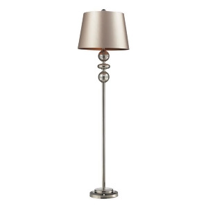 Dimond Lighting Hollis Floor Lamp In Antique Mercury Glass And Polished Nickel - All
