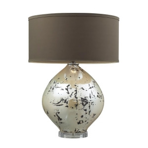 Dimond Lighting Limerick Table Lamp In Turrit With Brown Linen Shade - All