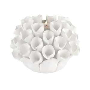 Dimond Home White Ceramic Bud Candle Holder - All