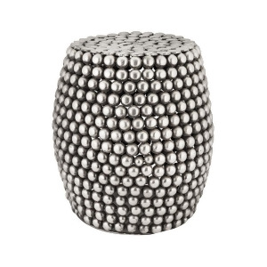Dimond Home Peweter Pebble Stool - All