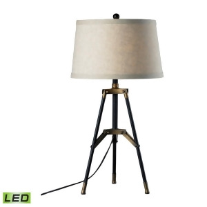 Dimond Lighting Functional Tripod Led Table Lamp in Restoration Black And Aged G - All