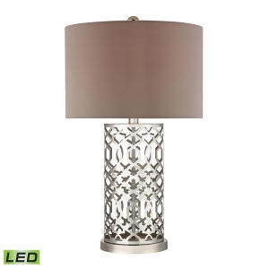 Dimond Lighting Laser Cut Metal Led Table Lamp in Polished Nickel - All
