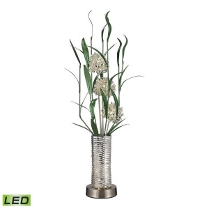 Dimond Lighting Windbear Contemporary Floral Display Floor Lamp In Silver - All