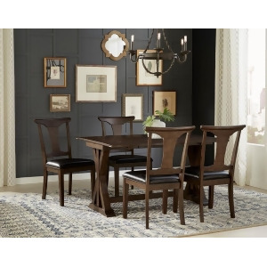 A-america Brooklyn Heights 5 Piece Flip Top Dining Room Set w/T-Back Chairs in W - All