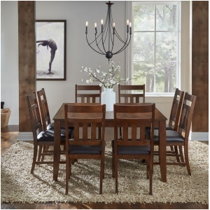 A-america Mason 9 Piece Rectangular Leg Dining Room Set w/Butterfly Leaf in Mang - All