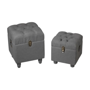 Sterling Grey Linen Storage Benches - All