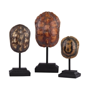 Sterling Turtle Shells On Stands Set of 3 - All