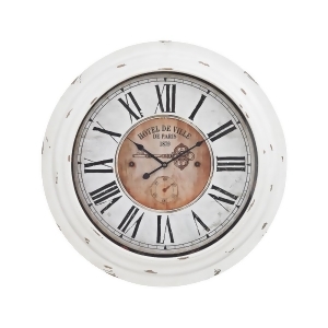 Sterling Theodore Wall Clock In Antique White - All