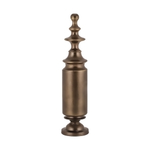 Sterling Short Footed Brass Finial - All