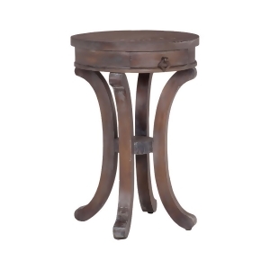 Sterling Mahogany Swoop Base Side Table - All