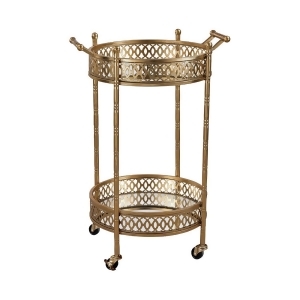 Sterling Banded Round Bar Cart - All