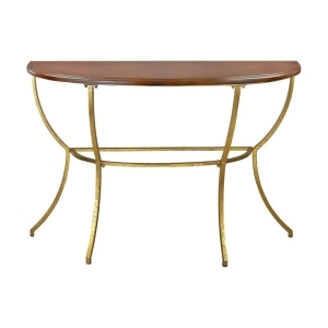 Sterling Balart Walnut And Gold Console - All