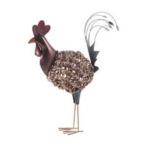 Sterling Metal And Woven Rooster - All