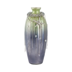 Sterling Vase Corfu 16-Inch Glass Vase In Pampas Green - All