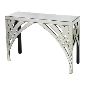 Sterling Arched Ribbons Mirrored Console - All