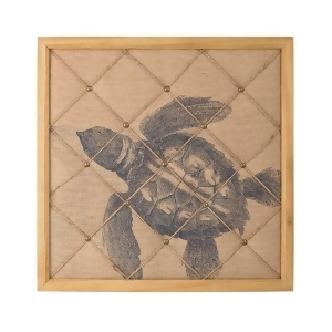 Sterling Turtle On Linen Note Board - All