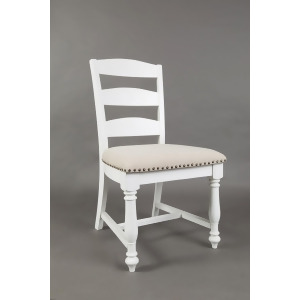 Jofran Castle Hill Ladder Back Dining Chair in Linen Set of 2 - All