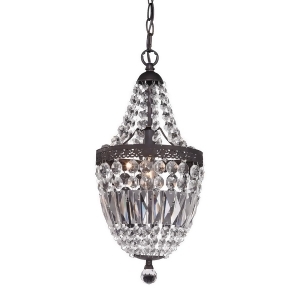 Sterling Morley Mini Chandelier In Dark Bronze And Clear - All