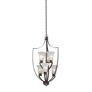 Thomas Foyer 6 Light Chandelier In Oil Rubbed Bronze - All