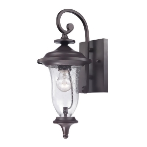 Thomas Trinity 1 Light Outdoor Wall Sconce In Oil Rubbed Bronze - All