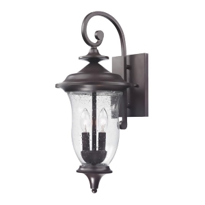 Thomas Trinity 2 Light Outdoor Wall Sconce In Oil Rubbed Bronze - All