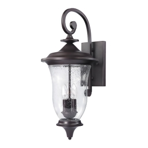 Thomas Trinity 3 Light Outdoor Wall Sconce In Oil Rubbed Bronze - All