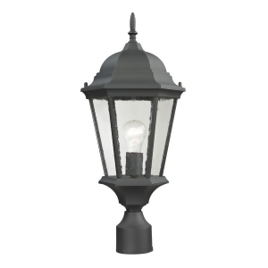 Thomas Temple Hill 1 Light Outdoor Pendant In Matte Textured Black - All