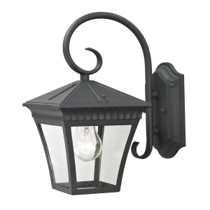 Thomas Ridgewood 1 Light Outdoor Wall Sconce In Matte Textured Black - All