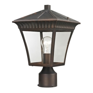 Thomas Ridgewood 1 Light Outdoor Post Lamp In Hazelnut Bronze - All