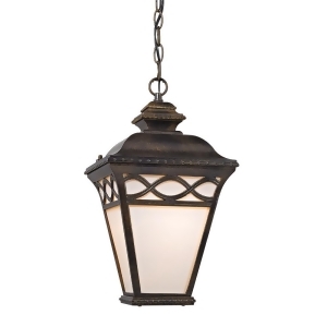 Thomas Mendham 1 Light Outdoor Pendant Lantern In Hazelnut Bronze - All