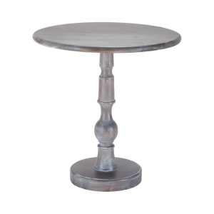 Sterling Acanthus Post Side Table In Waterfront Grey Stain With White Wash - All