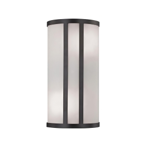 Thomas Bella 2 Light Wall Sconce In Oil Rubbed Bronze With White Glass Diffuser - All