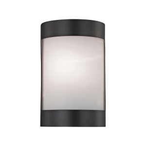 Thomas Bella 1 Light Wall Sconce In Oil Rubbed Bronze With White Glass Diffuser - All