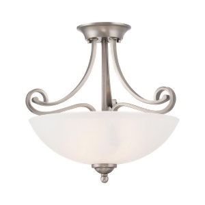 Thomas Haven Ceiling Lamp Satin Pewter 2X60w - All