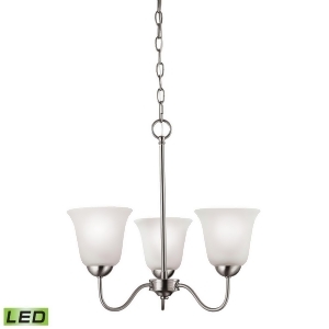 Thomas Conway 3 Light Led Chandelier In Brushed Nickel - All