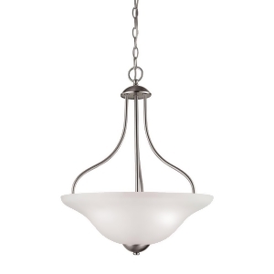 Thomas Conway 3 Light Large Pendant In Brushed Nickel - All