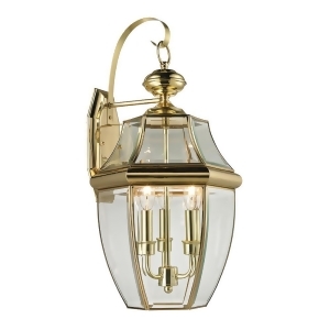 Thomas Ashford 3 Light Outdoor Wall Sconce In Antique Brass - All