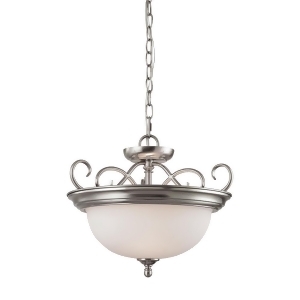 Thomas Chatham 2 Light Convertible Semi Flush In Brushed Nickel - All
