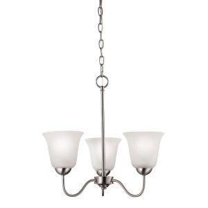 Thomas Conway 3 Light Chandelier In Brushed Nickel - All