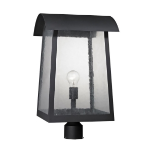 Thomas Prince Street 1 Light Outdoor Post Lamp In Matte Black - All