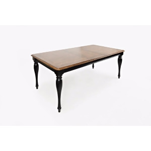 Jofran Castle Hill Rectangle Dining Table in Antique Black Oak - All
