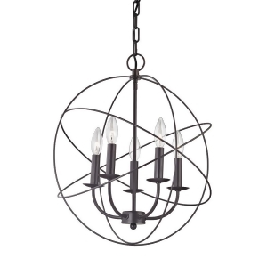Thomas Williamsport 5 Light Chandelier In Oil Rubbed Bronze - All