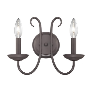 Thomas Williamsport 2 Light Wall Sconce In Oil Rubbed Bronze - All