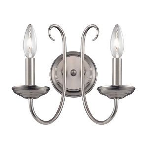 Thomas Williamsport 2 Light Wall Sconce In Brushed Nickel - All