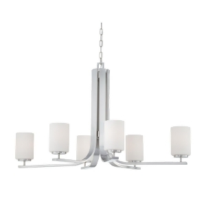 Thomas Pendenza Chandelier Brushed Nickel 6X100 - All