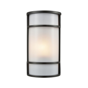 Thomas Bella Outdoor Wall Sconce In Oil Rubbed Bronze With A White Acrylic Diffu - All