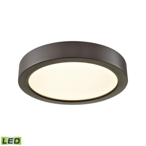 Thomas Titan 6 Led Flush In Oil Rubbed Bronze With A White Acrylic Diffuser - All