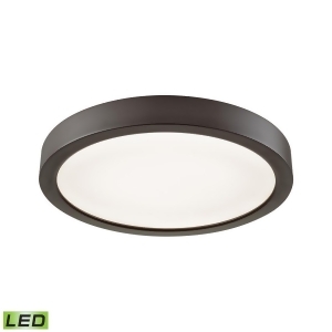 Thomas Titan 8 Led Flush In Oil Rubbed Bronze With A White Acrylic Diffuser - All